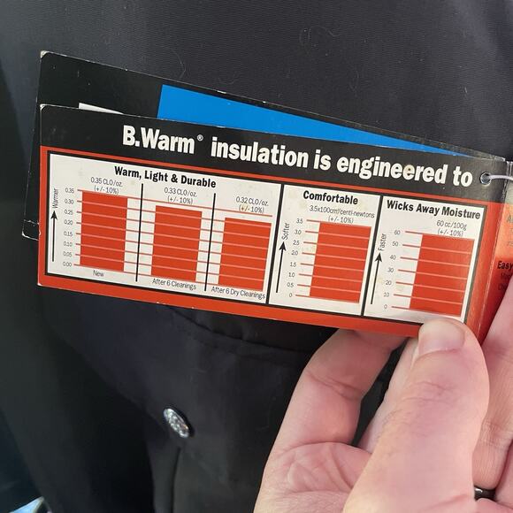 NWT Blauer 6110 B.Dry B.Warm FD Lightweight Nylon Bomber Jacket Men’s M - Black - Picture 6 of 11